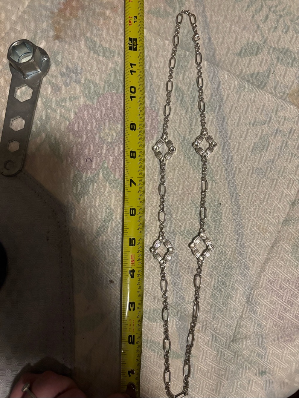 Silver Geometric Link Necklace - Women Jewelry
